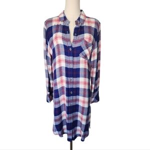 Rails Navy Red Hunter shirt dress